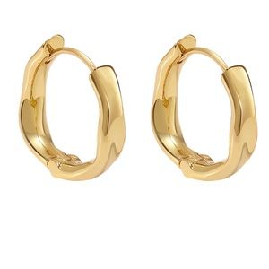 Gold Twist Hoops